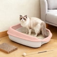 thumbnail image 2 of TIELUTT Litière pour Chat Semi-Fermée Adaptée à la Neutralisation des Odeurs, Matériaux Respirants et Facile à Observer, 2 of 4