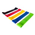 thumbnail image 1 of S SERENABLE 5 Pcs Bandes de Résistance pour l'Entraînement Légères Boucle Élastique Bande d'Exercice Multicolore, 1 of 9