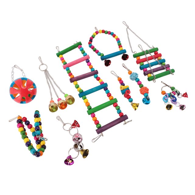 Perroquets Balançoire Jouets, Ennui Relief Coloré Oiseau Jouet Ensemble pour Conure pour Perruche