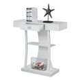 thumbnail image 3 of Convenience Concepts Newport Table Console Harri, Fini Bois Blanc, 3 of 5