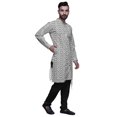 thumbnail image 2 of Atasi Kurta Pyjama de Fête pour Hommes, Col Mandarin, Ensemble Ethnique Imprimé Kurta, 2 of 3