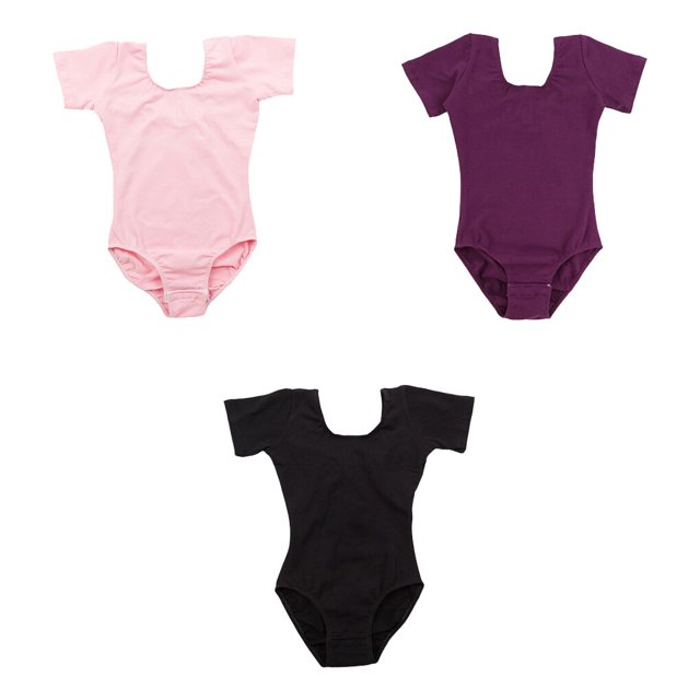 Tenue de Danse Extensible pour Enfants, Tenue de Danse Peau, Bonne Conviviale, Classique, Justaucorps à Col Rond, Combinaison, Tenue de Danse Douce, Costume, Justaucorps, Rose, P