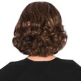 thumbnail image 4 of Perruque Courte Duveteuse Brune pour Femme 11,8 Pouces Fibre Synthétique Haute Température Bonnet Ajustable pour Fêtes Halloween Usage Quotidien, 4 of 8