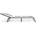 thumbnail image 5 of Patiojoy Chaise Longue de Patio Pliante Réglable pour Bronzage et Camping avec Oreiller Gris, 5 of 5