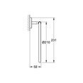 thumbnail image 3 of Grohe 40460001 Baucosmopolitan Towel Ring, Starlight Chrome, 3 of 5