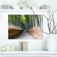 thumbnail image 1 of Straight Path in Bamboo Forest - Forest Canvas Wall Art Print, 1 of 3