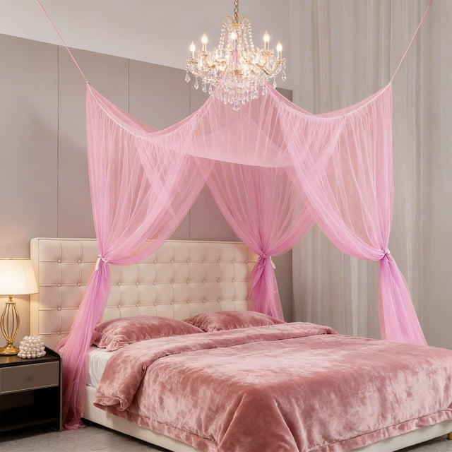 Dvkptbk Four-Sided Mosquito Net Outdoor Mosquito Net Home Mosquito Net Bed Cover Mosquito Net Curtain Bed Cover Mosquito Net Set Mesh Curtain home decor
