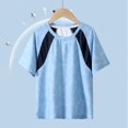 thumbnail image 1 of hengsof T-Shirt de Sport d'Été pour Filles en Soie Glacée Confortable et Respirant à Manches Courtes Col Rond Haut Évacuant l'Humidité T-Shirt de Sport, 1 of 6