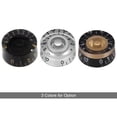 thumbnail image 2 of Graflsoa 4-Pack Silver PMMA Guitar Knobs for EPI/LP Style Electric Guitars, 6mm Potentiometer Shaft, Durable Volume & Tone Control Caps, 2 of 6