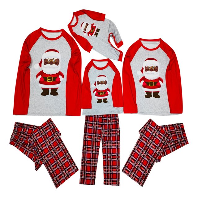 MASRIN Matching Pjs For Family Christmas Pajamas for Family Pjs Matching Set Family Christmas Pajamas Soft Xmas Pajamas Matching Sets Top Pants Christmas Hat Pjs