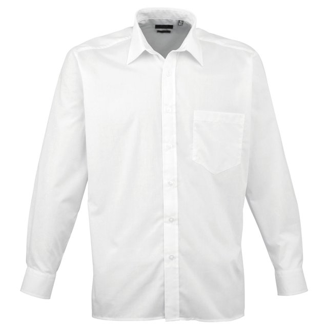 Premier Chemise Habillée en Popeline à Manches Longues pour Hommes Premier