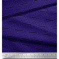 thumbnail image 3 of Soimoi Rayon Fabric Square & Spiral Geometric Decor Fabric Printed Yard 42 Inch Wide, 3 of 3