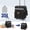 Black, variant on Insulated Rolling Cooler Bag with Telescopic Handle & Wheels | 12L Large Capacity Portable Ice Box for Car, Picnic & Travel | Dual Compartment Thermal Lunch Tote for Men & Women
