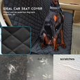 thumbnail image 4 of Dog Car Seat Covers Pet Seat Cover, Waterproof Nonslip Bench Rear Seat Cover Compatible for Middle Seat Belt Fits Most Cars, Trucks and SUVs MPVs, Bucket & Bench Available, 4 of 7