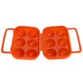 thumbnail image 4 of 6 Grid Egg Box, ABS Eggs Protective Box Shatterproof Anti Extrusion  For Trips For Barbecues For Picnics Orange,Blue,Green, 4 of 8
