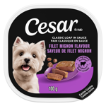 Cesar Farine classique dans la sauce Filet Mignon Saveur douce pour chien humide