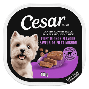 Cesar Classic Loaf in Sauce Filet Mignon Flavour Soft Wet Dog Food