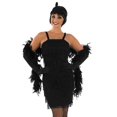 thumbnail image 4 of fun shack Flapper Costumes For Women Decades Black Flapper Costume Medium, 4 of 4
