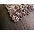 thumbnail image 2 of The HomeCentric Pillow Cover Brown Decorative Pillow Cover For Sofa Pack of 2 16x16 inch (40x40 cm) Silk Pillowcase With Zipper Solid Color Ribbon Embroidery Accent- Vintage Chocolate Love, 2 of 3