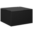 thumbnail image 4 of vidaXL 9 Piece Garden Lounge Set with Cushions Poly Rattan Black, 4 of 5