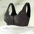 thumbnail image 2 of 2025 Bra for Women Comfortable Women Bras Wireless Full Coverage Convenient Front Close Button Women Bras Plus Size Front Close Bras for Older WomenNo, 2 of 5