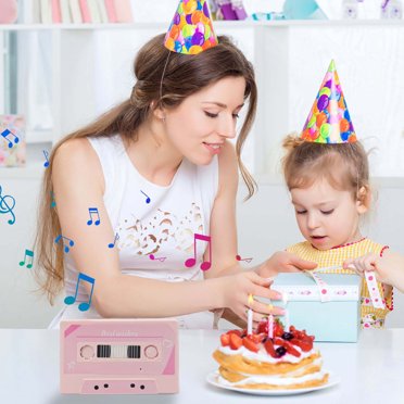 Wzzjkit Mother's Day Cards, Vintage Tape Shape Valentine's Day Recording Card Valentine's Day 6 0 Second Recording Card Romantic Gift Card, Mother's Day Card