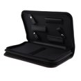thumbnail image 4 of Leather Hair Barber Shear Hairdressing Holder Pouch Case Bag, Simple Classical Style Double Layered Design - Black, 26 x 17cm, 4 of 8