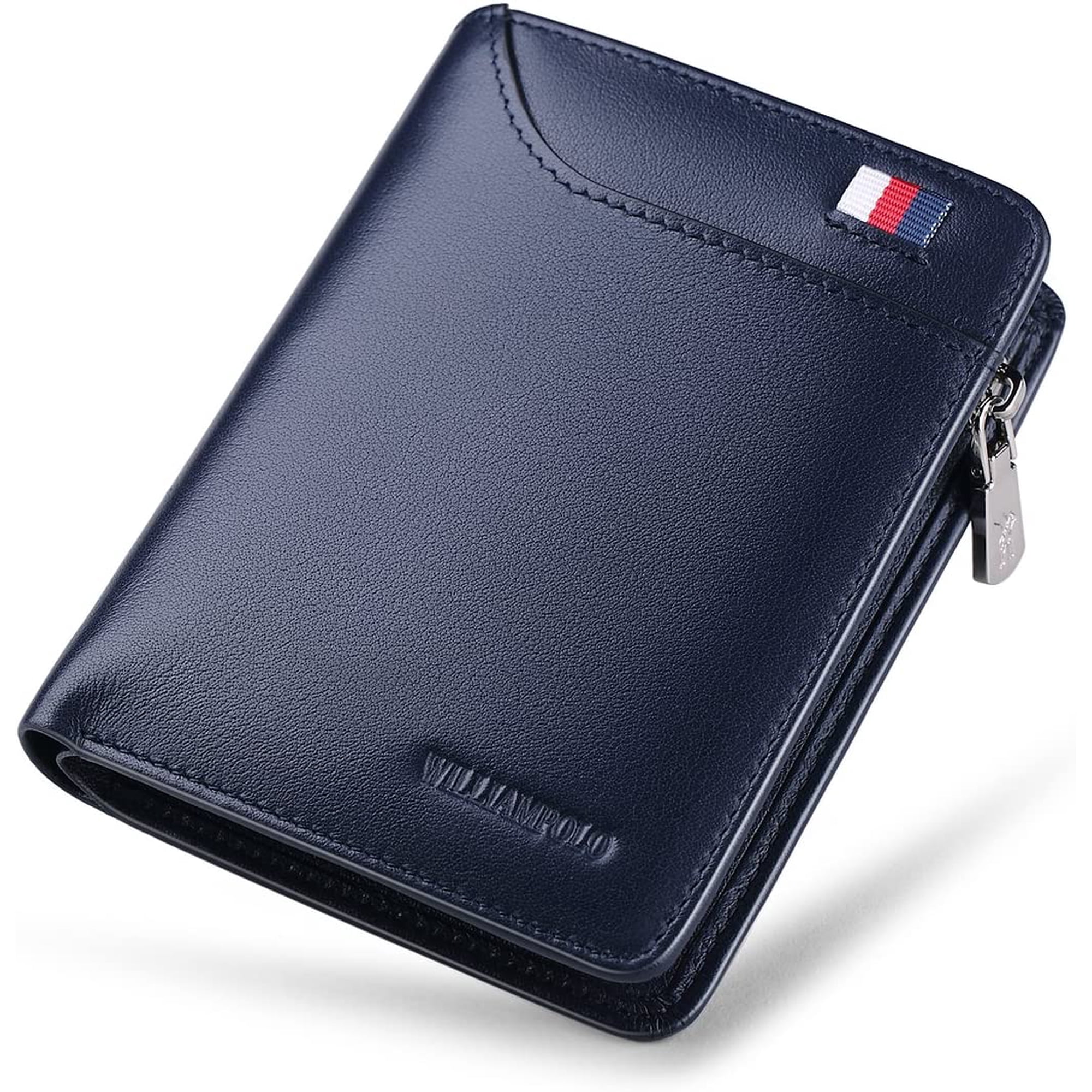【おすすめ】William Walles / Leather Wallet WILLIAMPOLO Men Wallets Genuine Leather Slim Wallet Mens Short