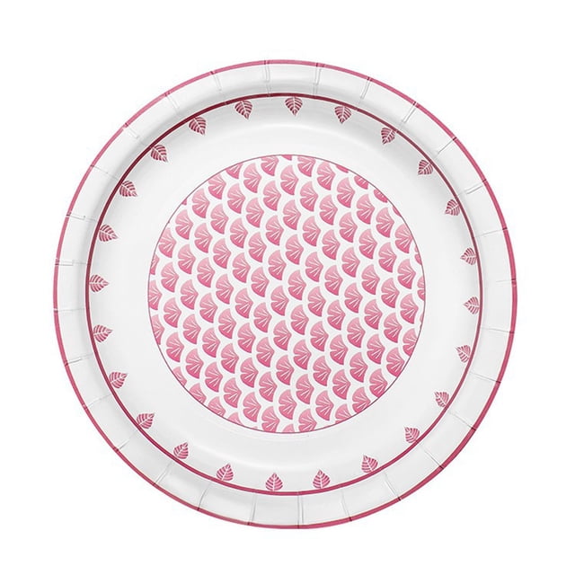 Disposable Dinner Plates Disposable Paper Plates for Dinner Waterproofs and Oil-Proof Environmentally Friendly Paper Plates Thickened Round Tableware Paper Plates Fruit Plates Paper Dinner Plates