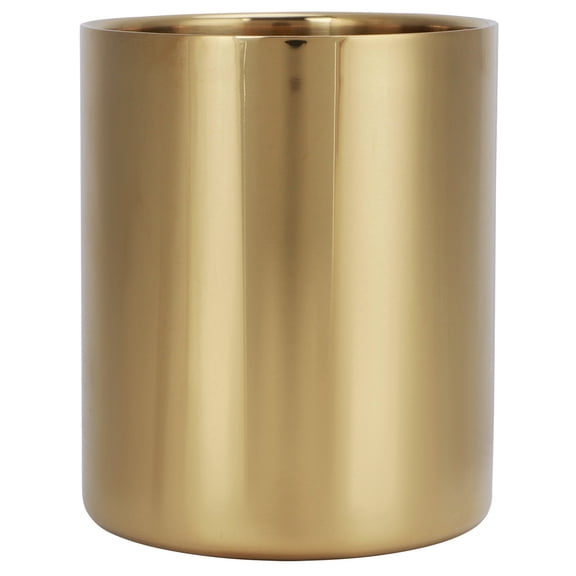 Organisateur Multifonctionnel en Acier Inoxydable Doré Élégant pour Bureau, Pinceaux de Maquillage et Fournitures de Bureau, Design Compact et Durable pour Maison Ou Bureau
