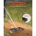 thumbnail image 2 of VEVOR 10x17in Lawn Leveling Rake 78in Adjustable Handle for Yard Heavy Duty Golf Court, 2 of 9