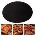thumbnail image 3 of Wahsable Nonstick Heat Resistant Gas Stove Kitchen BBQ Silicone Mat Round Black 40cm, 3 of 7