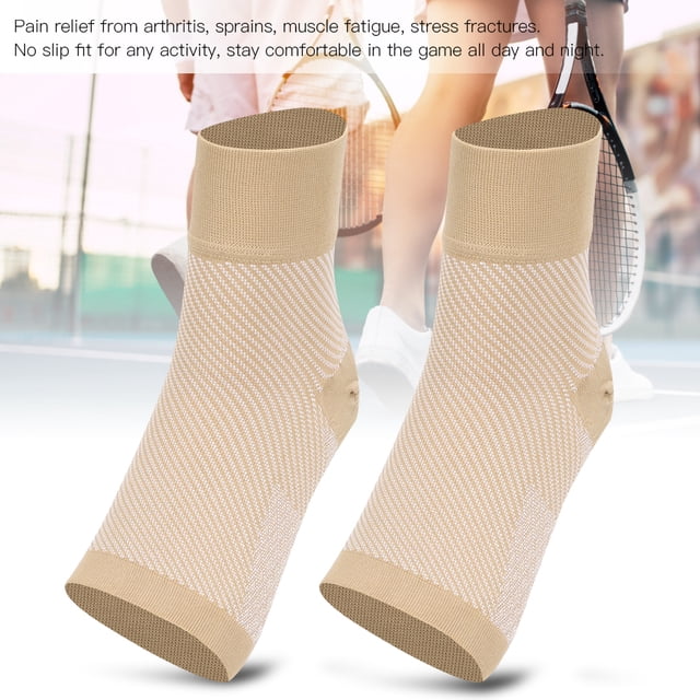 Ankle Brace, 2Pcs Foot Care Ankle Compression Sleeve Foot Sleeve for Injury Recovery Joint Pain