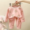 thumbnail image 2 of WEAIXIMIUNG Christmas Solid Color Children's Hoodie Set With Thick Fall And Winter Homewear Pajamas 160, 2 of 6