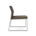 thumbnail image 4 of Fauteuil d'Appoint Sans Accoudoirs pour Réception et Salle d'Attente Gansett / Acier Argenté / Brun, 4 of 5