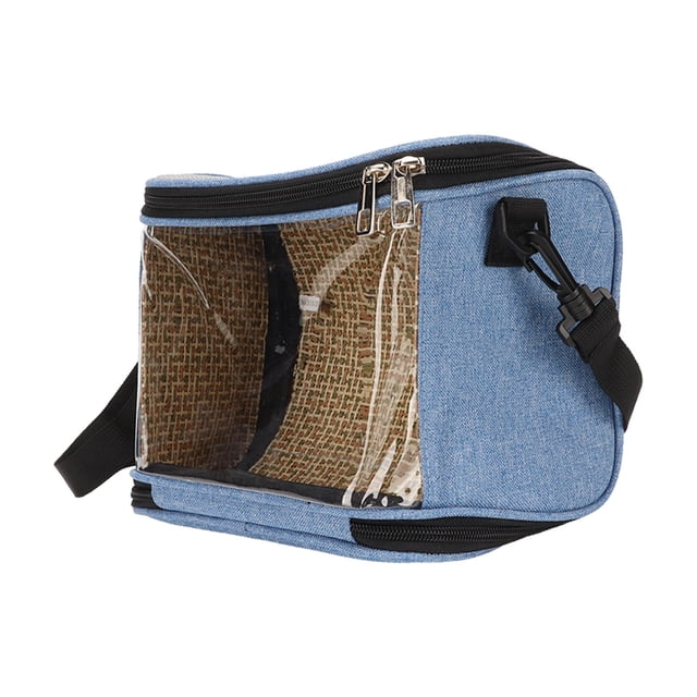 Bird Backpack Carrier, Strong Load Bearing Capacity Large Space Bird Carrier Bag For Outing For Travel Grey,Blue