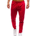 thumbnail image 1 of Innerwin Pantalon à Cordon pour Hommes Bas Sport Taille Haute Pantalon Décontracté Rouge G, 1 of 7