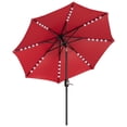 thumbnail image 1 of Gaderth 10FT Patio Umbrella With Solar Lights,Solar Led Patio Umbrella,Outdoor Market Umbrella,Table Umbrella With Tilt Crank,LED Lights,8 Ribs For Garden Pool Deck Backyard Beach,Without Base, 1 of 9