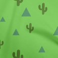 thumbnail image 1 of oneOone Cotton Flex Green Fabric Plant Cactus With Geometric Craft Projects Decor Fabric Printed By The Yard 40 Inch Wide, 1 of 4
