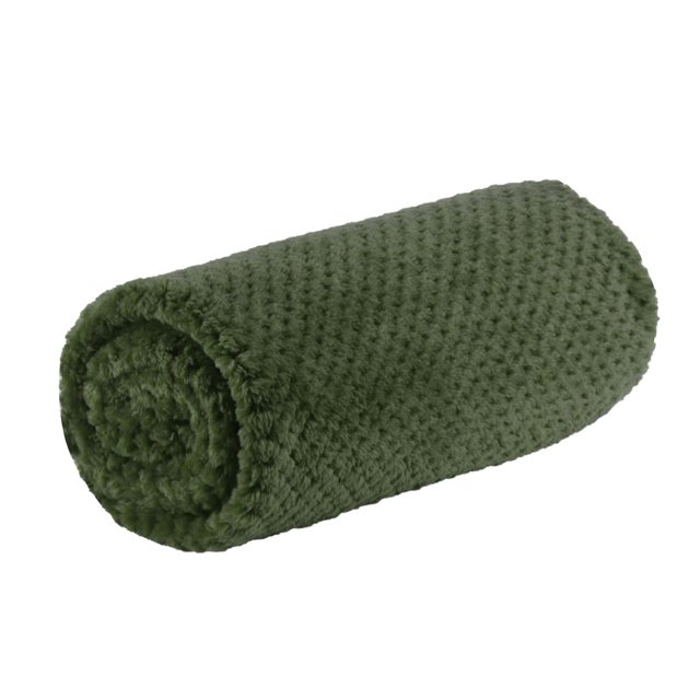 Unique Bargains Luxury Fleece Bed Blanket Woven Mesh