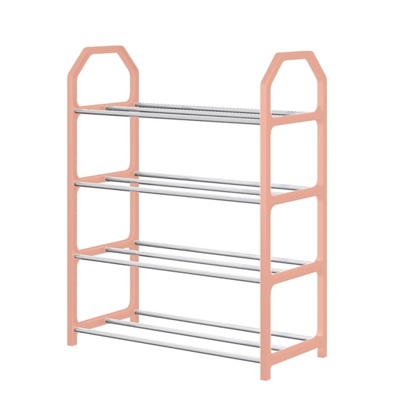 zanvin Storage and Organization Shoe Rack Shoe Rack Storage Organizer with 4 Tiers Metal Shelves for Bedroom Closet Entry Dorm Room, Gift for family