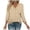 02 Kaki, variante sur Fewfanhot Hauts pour Femmes Mode d'Automne Col en V Tenue de Bureau Décontractée Tunique Chandail Tenues