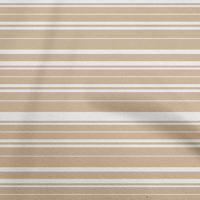 oneOone Cotton Flex Light Brown Fabric Stripes Craft Projects Decor Fabric Printed By The Yard 40 Inch Wide