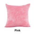 thumbnail image 2 of Becaristey Plain Corduroy Cushion Cover Throw Pillow Case Slips Pillowcase Square Soft Home pink, 2 of 6