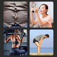 thumbnail image 2 of Poids Portants Sac de Sable pour Cheville Poids pour Jambes 1 Paire Poids pour Cheville Entraînement de Force Poids Portants Sac de Sable pour Poignet Ajustable Course Marche Bleu Noir 4,4 Lb, 2 of 5