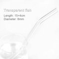 thumbnail image 1 of Glass Straw Heat And High Temperature Resistant 8mm*18cm Elbow Multi-color, 1 of 7