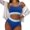 Blue, variant on FcBaudy 2 Piece Swimsuit for Women, Swim Suits for Women, Women's Swimsuit Swimsuit Solid Color Backless Split Steel Top Swimsuit Suit Women Swimsuit