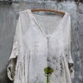 thumbnail image 5 of CEHVOM Robe Vintage pour Femmes, Grande Taille, Vacances, Florale, Manches 3/4, Robes Vintage, 5 of 5
