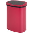 thumbnail image 1 of FDW Garbage Can 13 Gallon 50 Liter Kitchen Trash Can for Bathroom Bedroom Home Office Automatic Touch Free High-Capacity, Lid Waste Bin, Red, 1 of 7