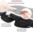thumbnail image 4 of Graflsoa Ergonomic Memory Foam Sleep Mask ZR-2750 - Black, Red, White Options, Adjustable Fit for All Head Sizes, Soft & Breathable Design for Comfortable Sleep, 4 of 6